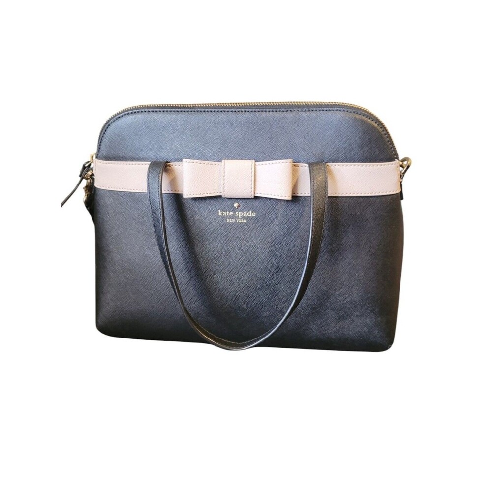 Kate Spade Kirk Park Julita Black And Tan Preppy Quiet Luxury Minimalist